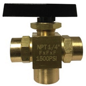 1/4FX1/4FX1/4F 3WAY BALL VALVE