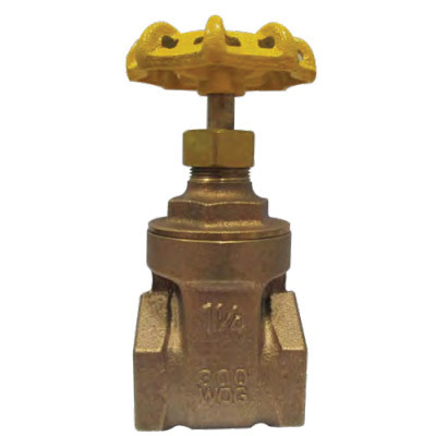1 BRONZE THREADED GATE VALVE