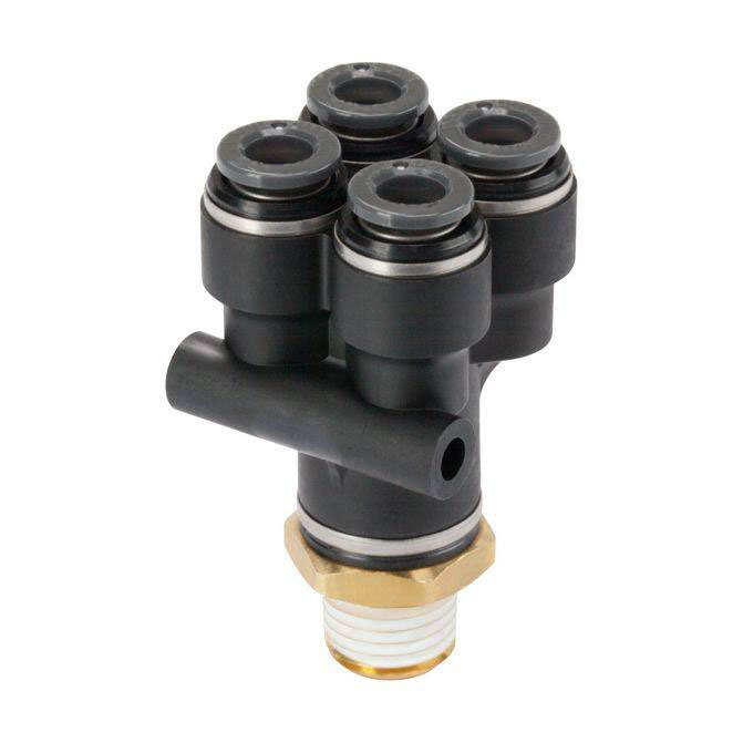 1/4MPT X 1/4TUBE DOUBLE DOT COMPOSITE Y