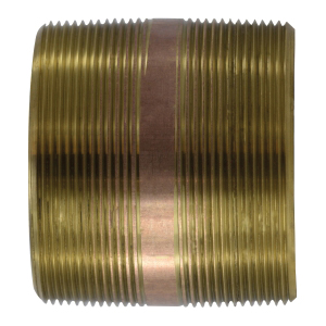 6 X 6 LEAD-FREE RED BRASS NIPPLE