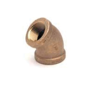 1-1/4 LF DOMESTIC BRASS 45 ELBOW