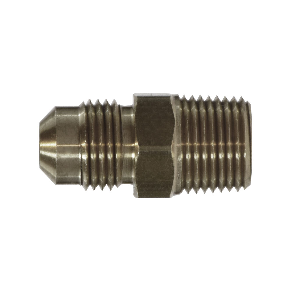 3/8 X 1/4 M FL X MIP ADPT - NICKEL PLATE