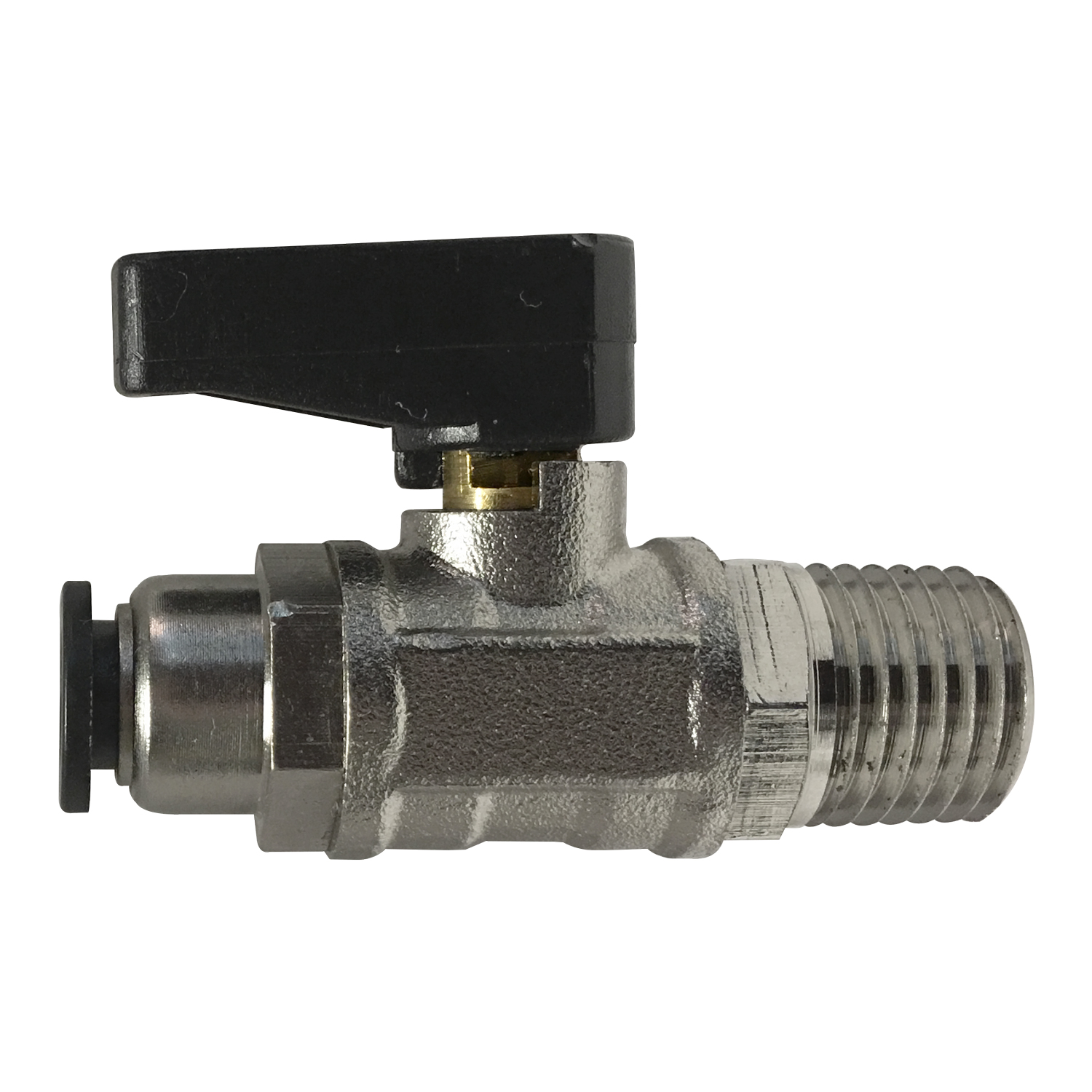 1/4M NPTF PUSH-FIT BALL VALVE