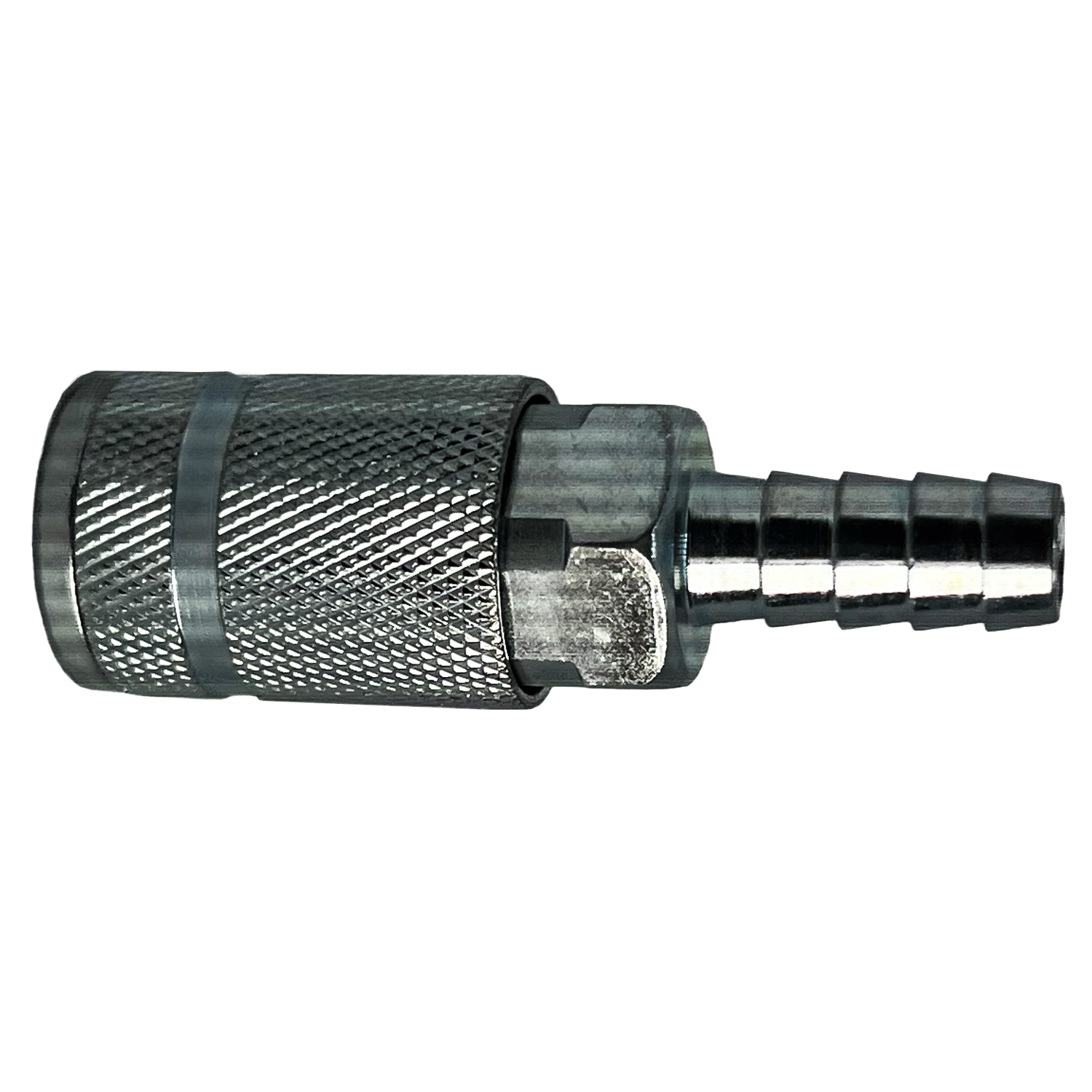 1/4 AUTO CPLR 1/4 BARB 300PSI STL
