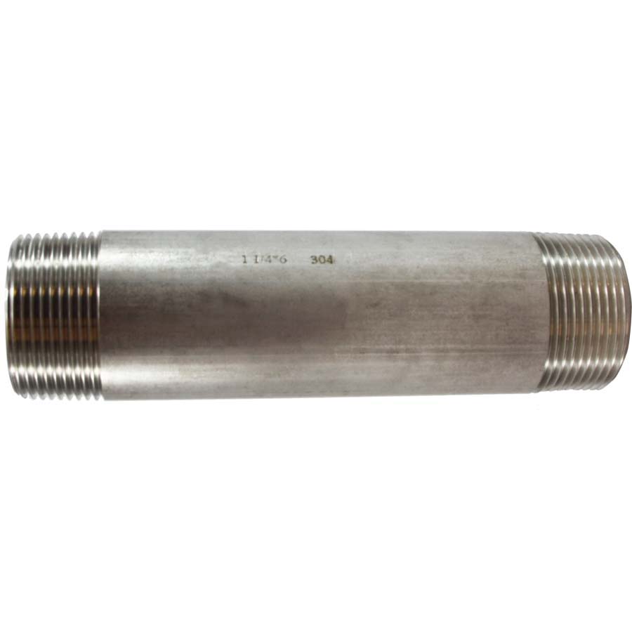 1-1/4 X 3-1/2 304 SS NIPPLE