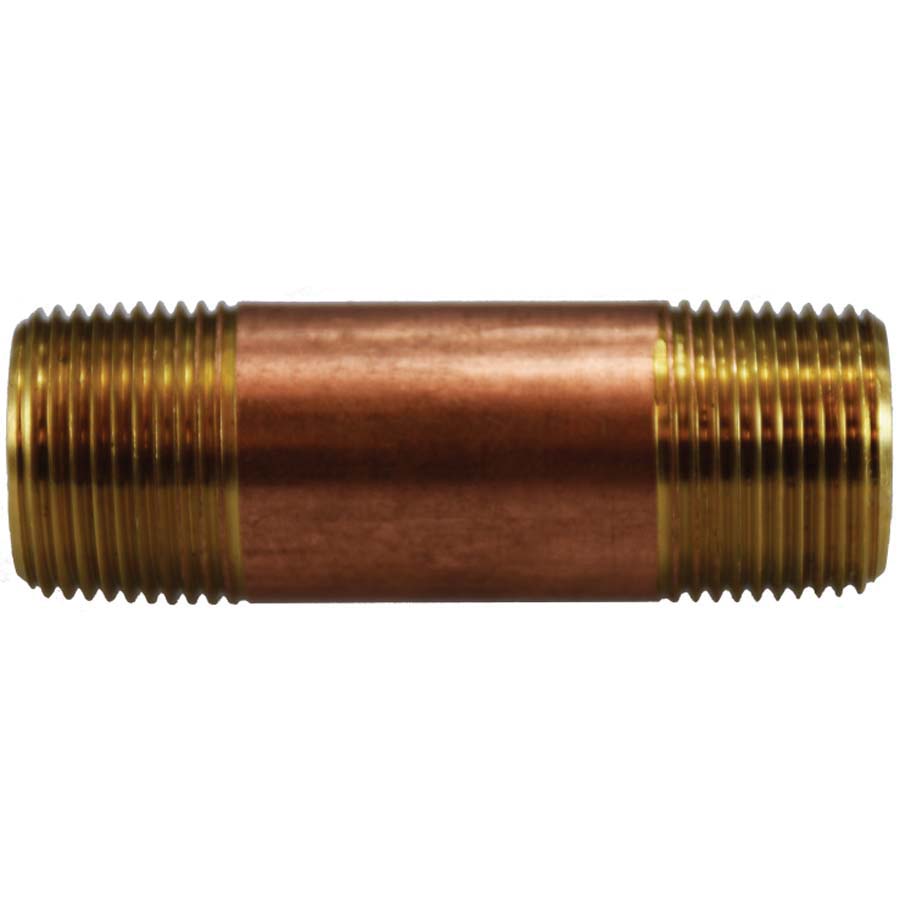 3/4 X 3-1/2 RED BRASS NIPPLE