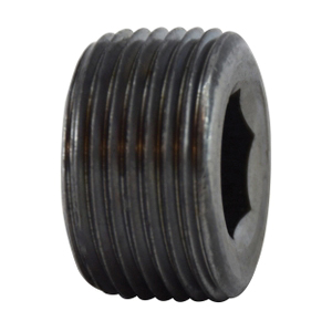 1/16 BLACK C/S HEX STEEL PLUG
