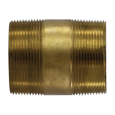 2 X CL XH RED BRASS NIPPLE