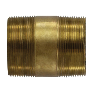 2" X 8" Extra Heavy Red Brass Nipple