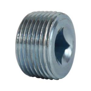 1-1/2 ZINC PLTD C/S SQ STEEL PLUG