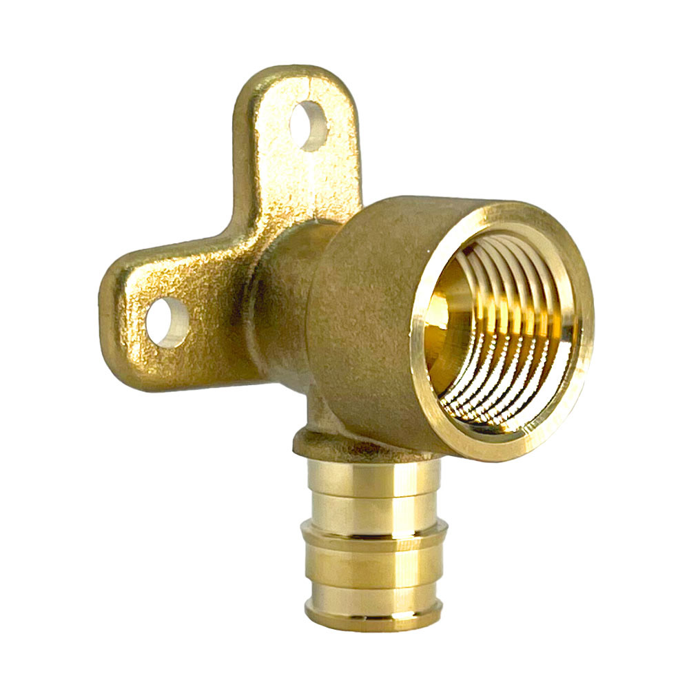 1/2PEX X1/2 FIP DROP EAR LF BRASS 90 CE
