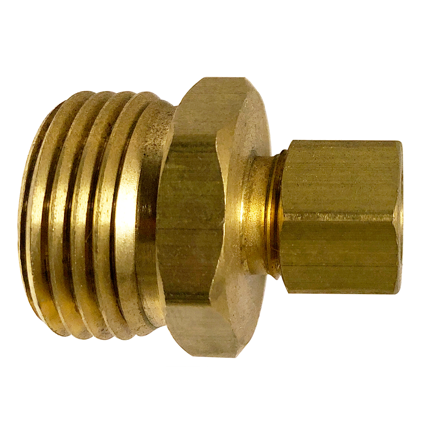 3/4 MGH X 3/8 COMPRESSION LEAD FREE