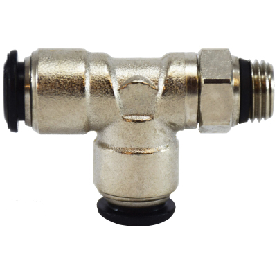 12MM OD X 3/8 SWVL MALE RUN-T N-PLTD