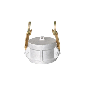 10 DUST CAP ALUM W- 4 BRASS HANDLES