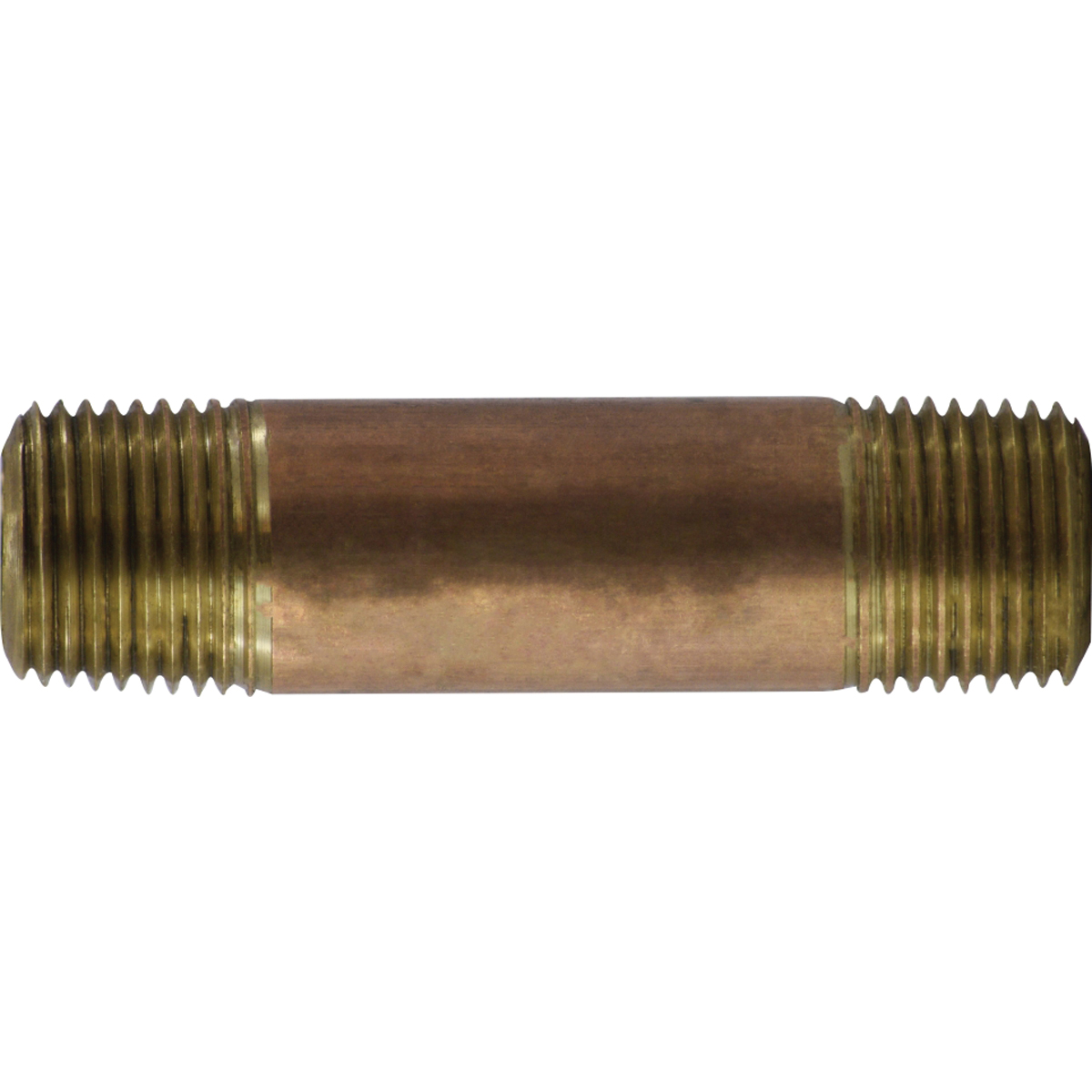 1/2 X 5-1/2 XH RED BRASS NIPPLE