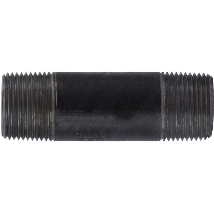 1 X 8 XXH BLACK SEAMLESS NIPPLE