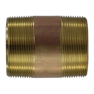 2 X 18 RED BRASS NIPPLE