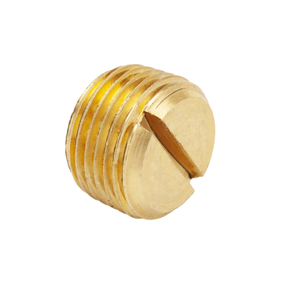 1/2MPT BSTK SLOTTED PLUG