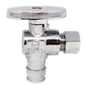 3/8 COMP X 1/2 PEX CP ANGLE STOP