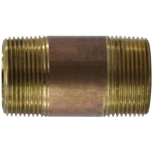 1-1/4 X CL XH RED BRASS NIPPLE