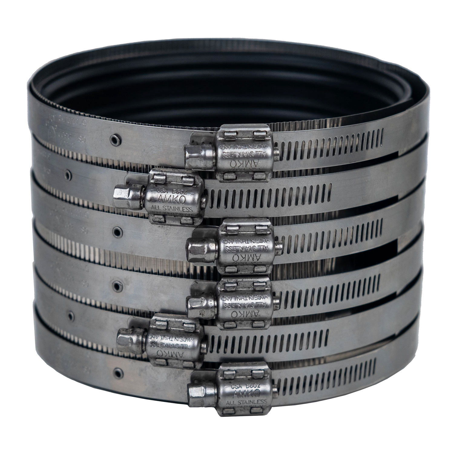 10" HEAVY DUTY NO HUB COUPLING 6 BAND