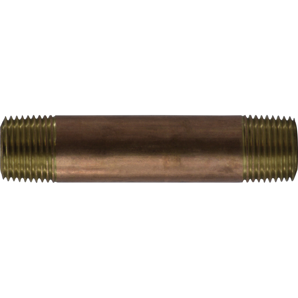 3/8 X 6 XH RED BRASS NIPPLE