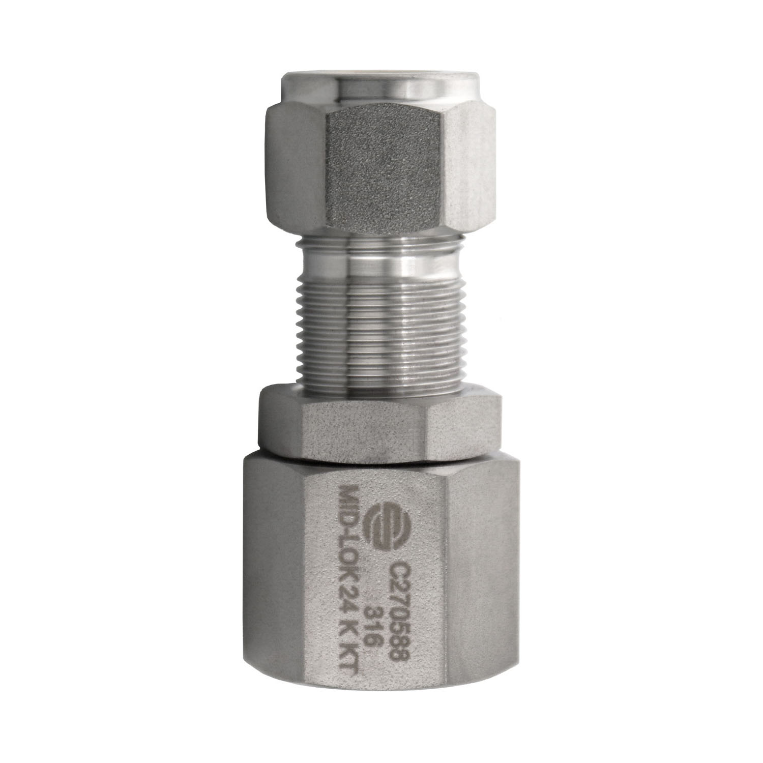 316 1 COMP X 1 FNPT BULKEAD W/NUT