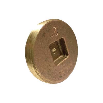 1 1/2 BRASS COUNTERSUNK PLUG 1/4-20 TA