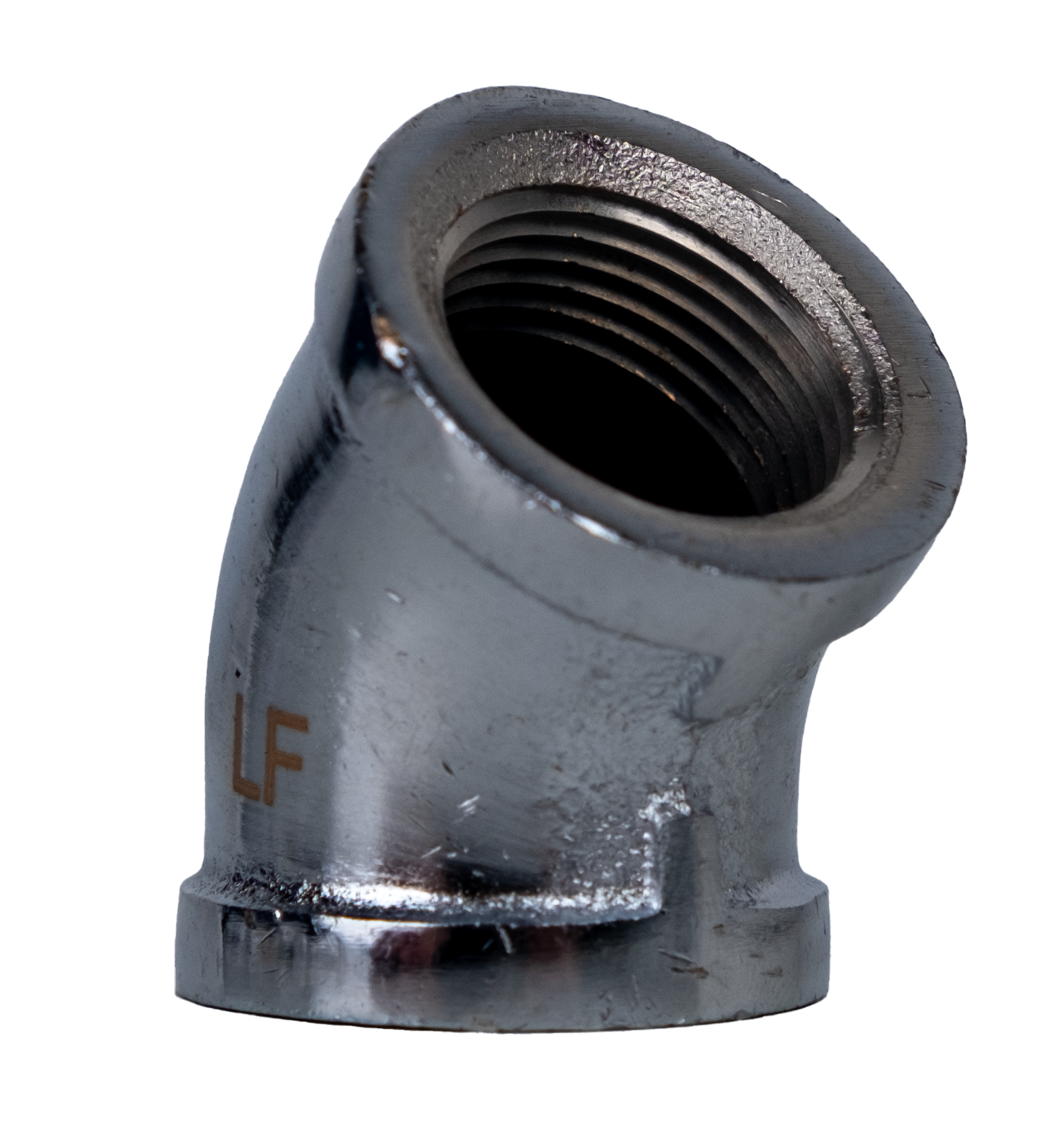 1 CHROME LF 45 ELBOW