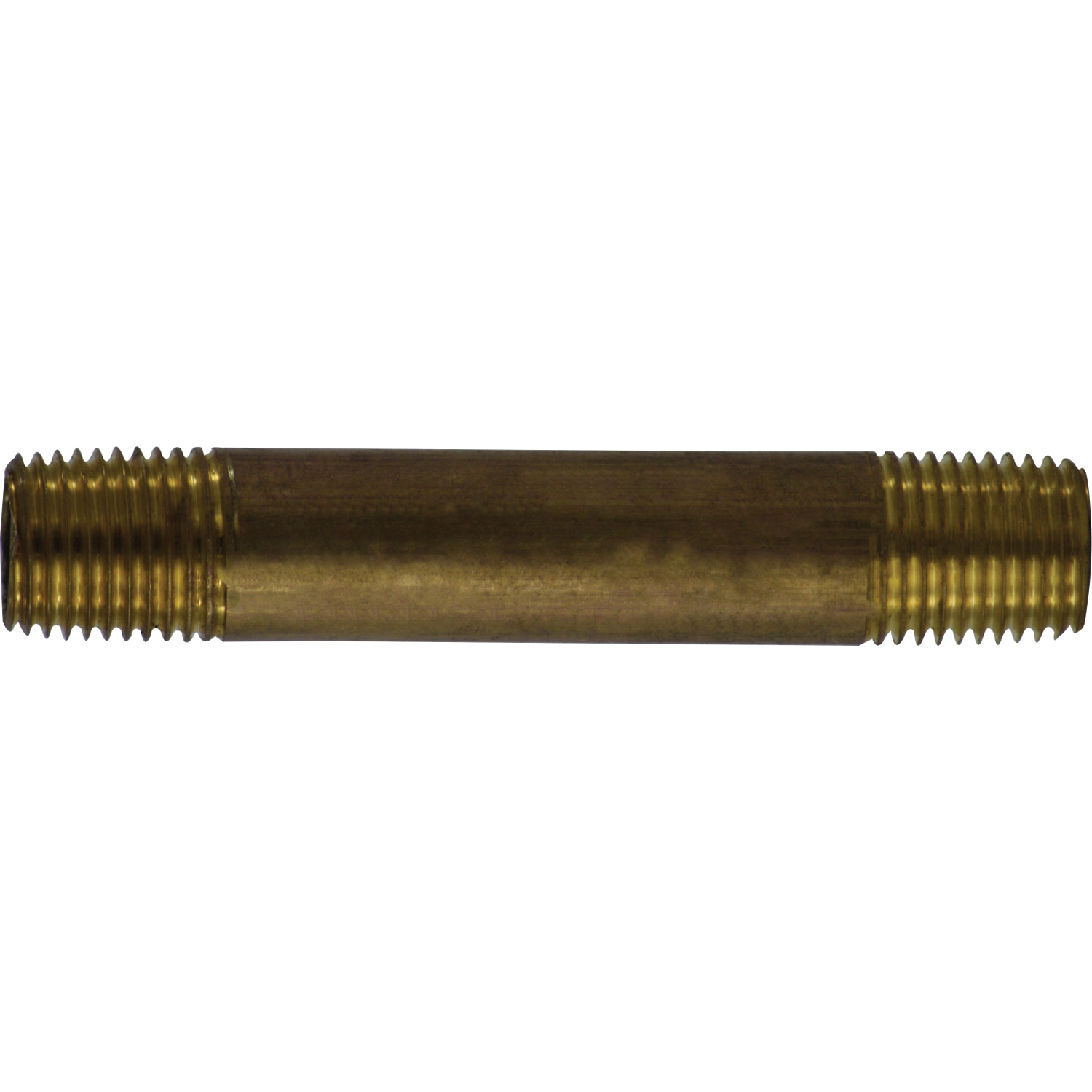 1/4 X 2 RED BRASS NIPPLE