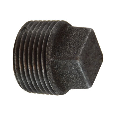 1/2 BLACK SQ HD CORED PLUG