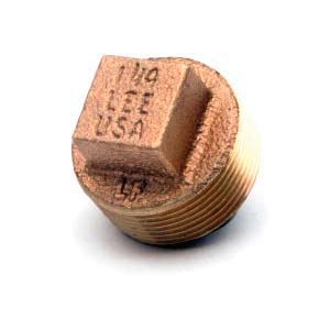 2-1/2 LF DOMESTIC BRASS PLUG