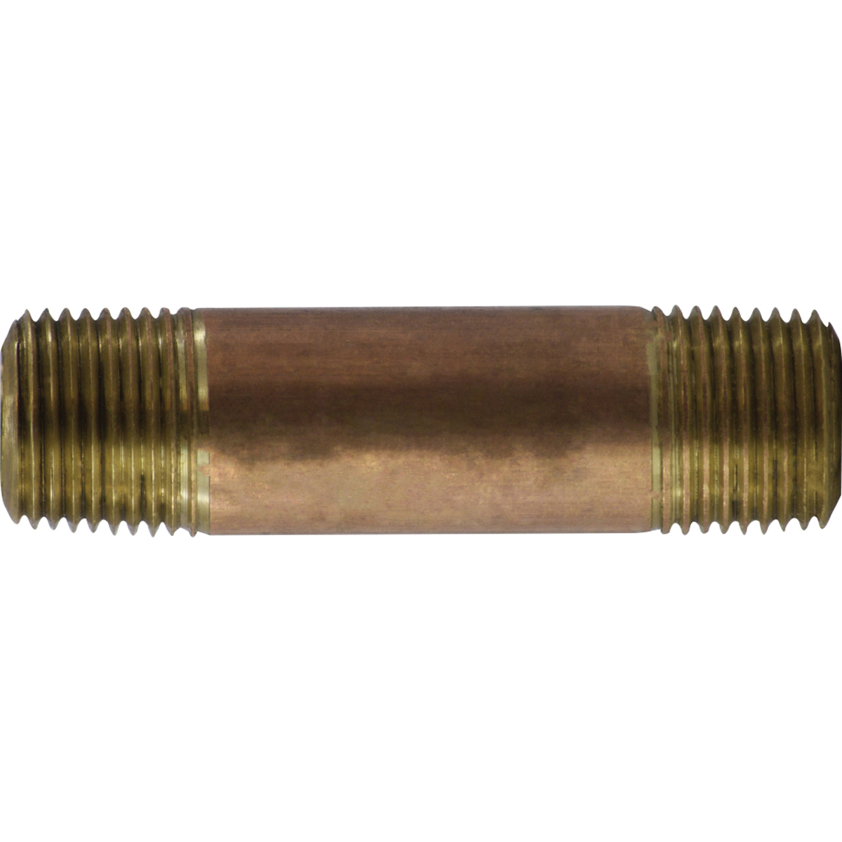 1/2 X 3 XH RED BRASS NIPPLE
