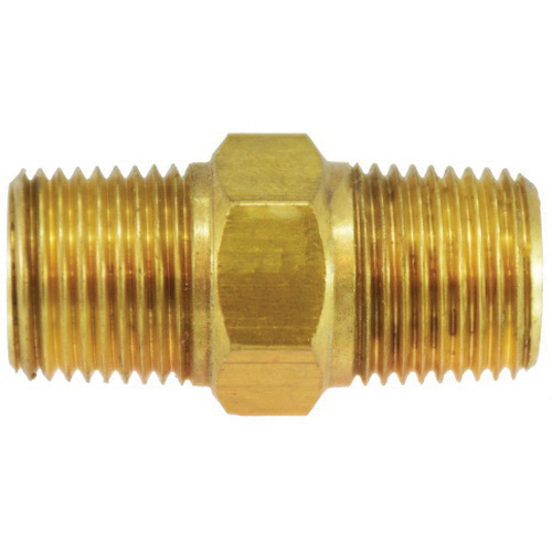 16-16 BRASS MBSPT X MNPT NIPPLE