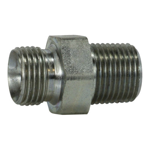1/8-28X1/8 BSPPXMNPT HEX NIPPLE