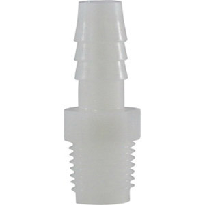 1/2 X 3/8 HB X MIP WHT NYLN ADPT 4-BARB