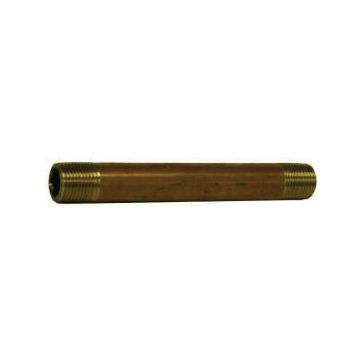1/8 X 5 XH RED BRASS NIPPLE