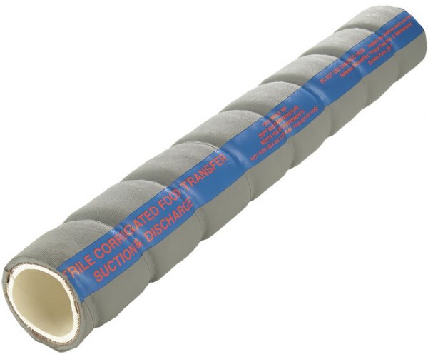 Corrugated Nitrile Food 150 Suction & Discharge Hose