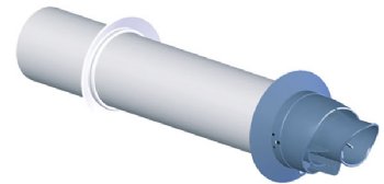 Z-DENS Concentric PPs/Galvanized Wall Terminal
