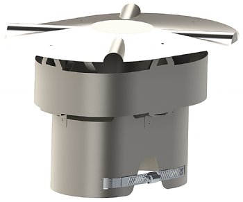 Oval Raincap with Spark Arrestor
