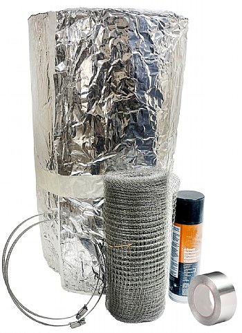 Foil Backed Insulation with SS Mesh Wrap