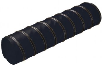Vinyl Blower Duct W/Black Urethane Wearstrip