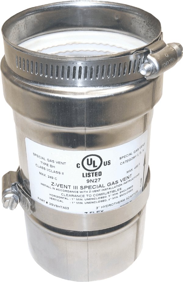 Saf-T Vent to Z-Vent Adapter