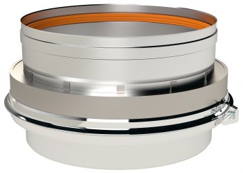 Z-Vent Double Wall to Single Wall Adapter