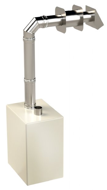 3" Z-Vent wall hung water heater vent kit