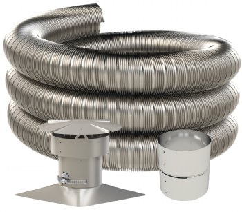Stainless Steel Chimney Liner Kits For Oil, Gas & Pellet Stoves