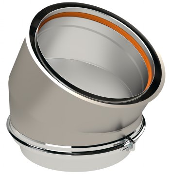 Z-Vent Double Wall 30° Elbow